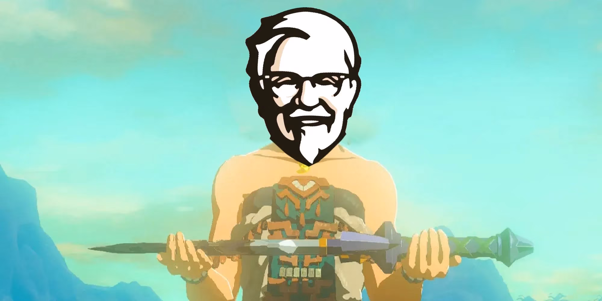 kfc-crowns-tears-of-the-kingdom-speedrun-winner-with-a-golden-drumstick-trophy-image-0